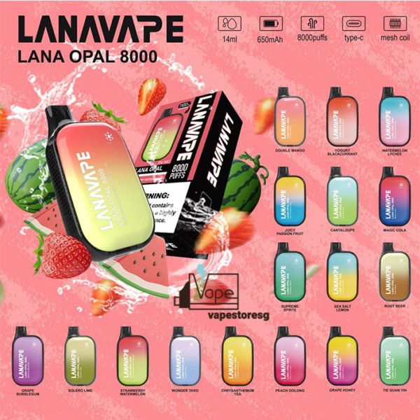 Lana Opal 8000 puffs disposable ready stock in Singapore sg vape cod ,The Vape with a chic pebble-like display, the device not only nails the aesthetics but also offers a comforting grip. Style and texture, we’ve got you covered.